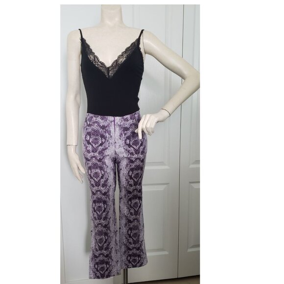 Vintage Enzo purple snake print pants size small - Picture 3 of 13